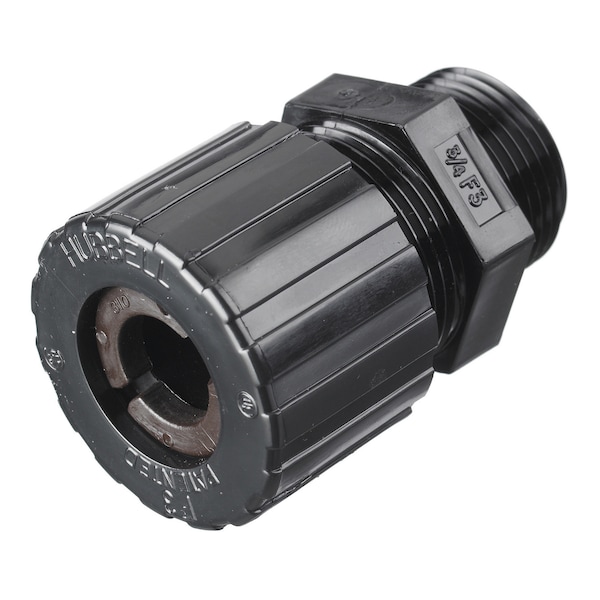 Hubbell Wiring Device-Kellems Cord Connectors, Straight Male, .500"- .625" (12.7- 15.8), Nylon Standard Style SHC2036CR - main